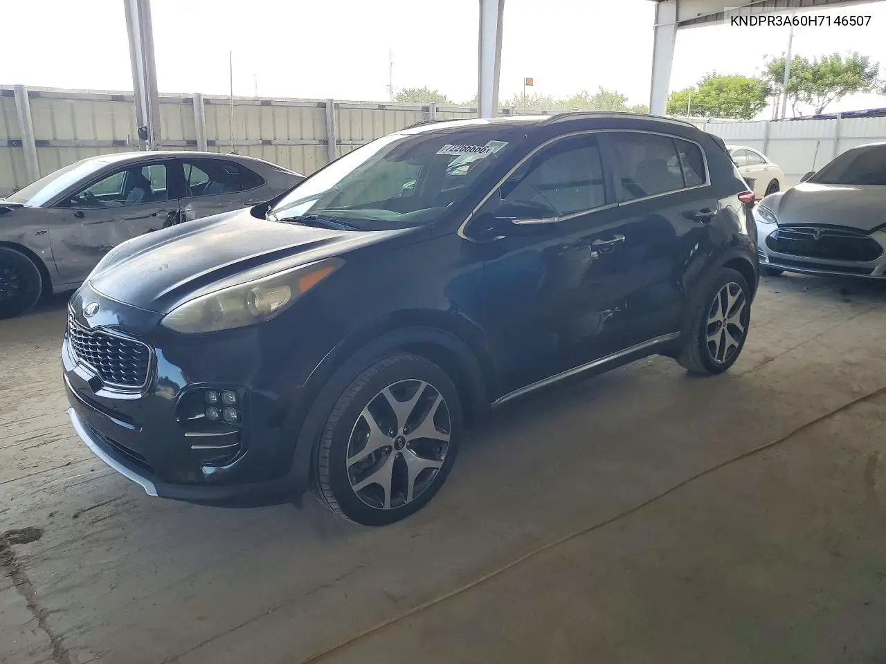 KIA SPORTAGE 2017, VIN KNDPR3A60H7146507