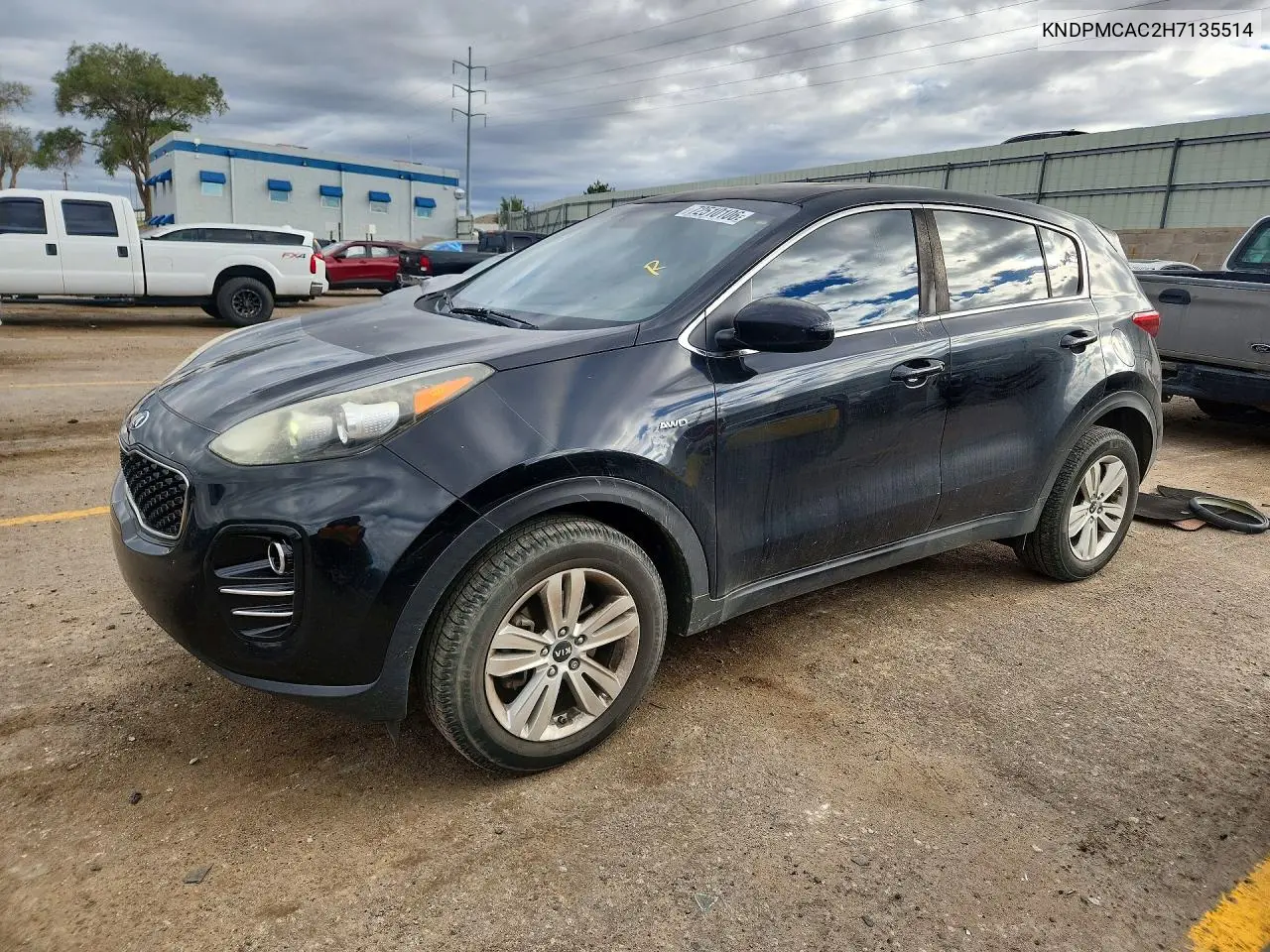 KIA SPORTAGE 2017, VIN KNDPMCAC2H7135514