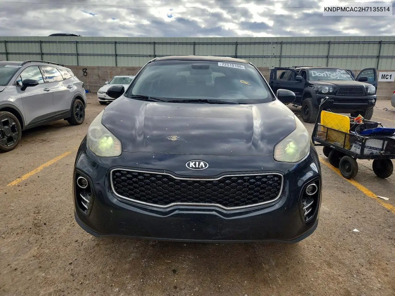 2017 KIA SPORTAGE VIN KNDPMCAC2H7135514 — фото 5