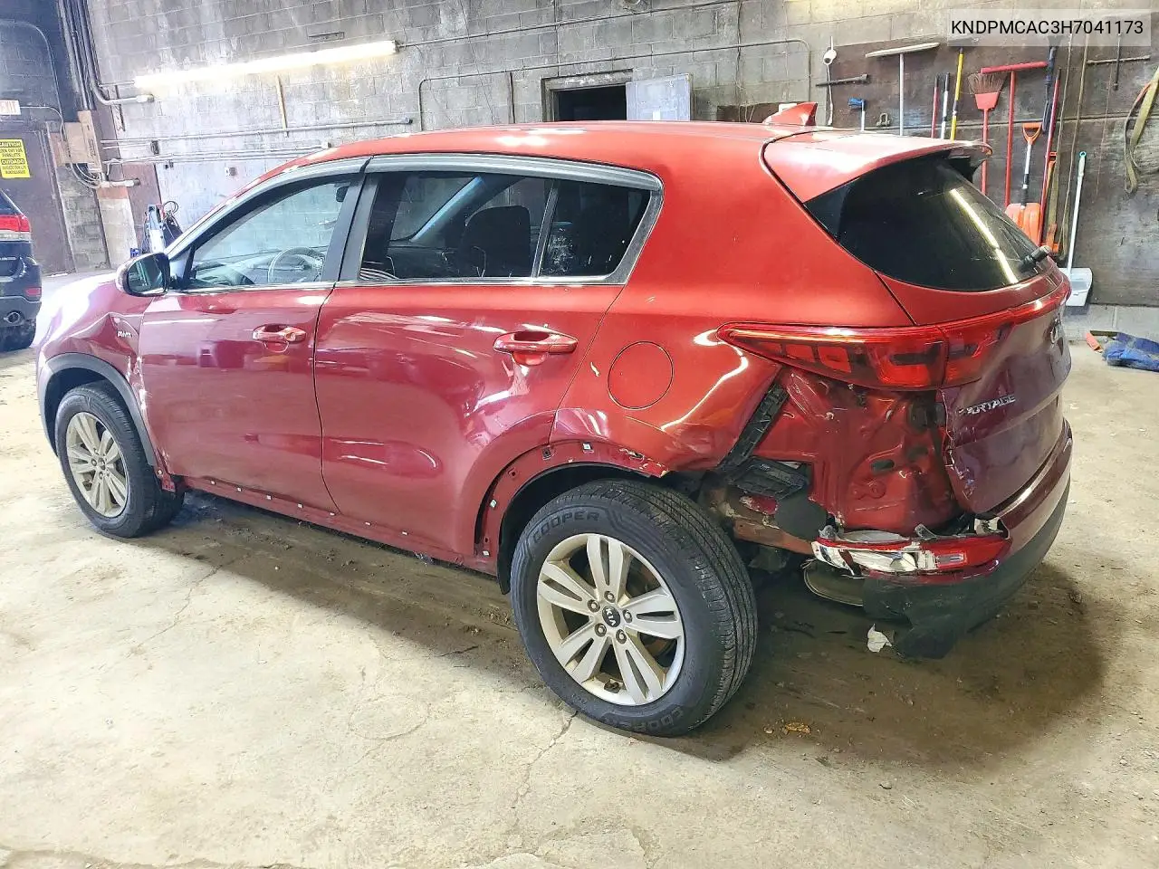 2017 KIA SPORTAGE VIN KNDPMCAC3H7041173 — фото 2