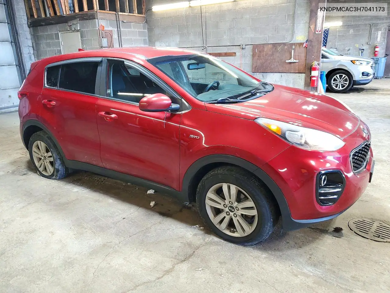 2017 KIA SPORTAGE VIN KNDPMCAC3H7041173 — фото 4
