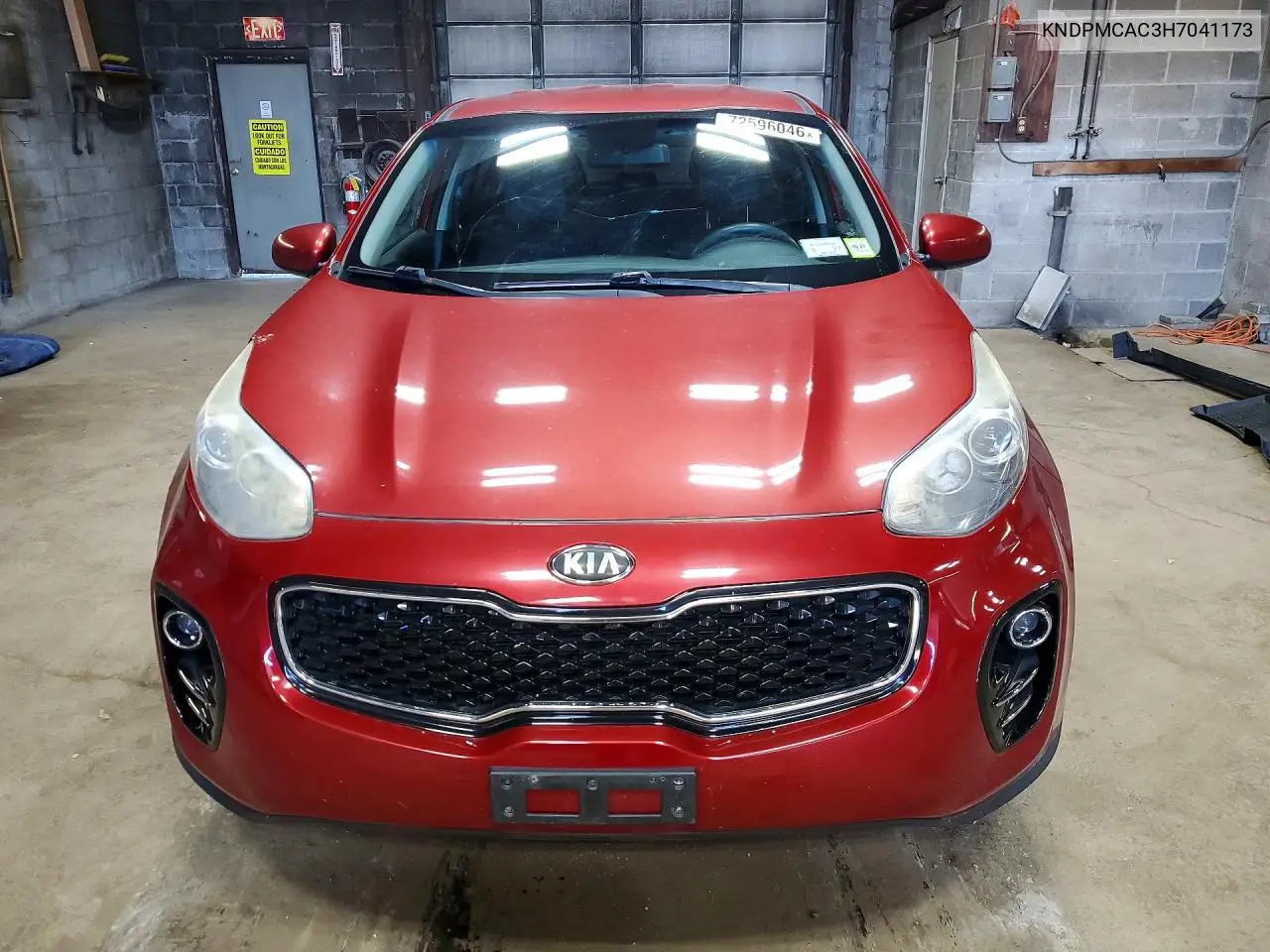 2017 KIA SPORTAGE VIN KNDPMCAC3H7041173 — фото 5
