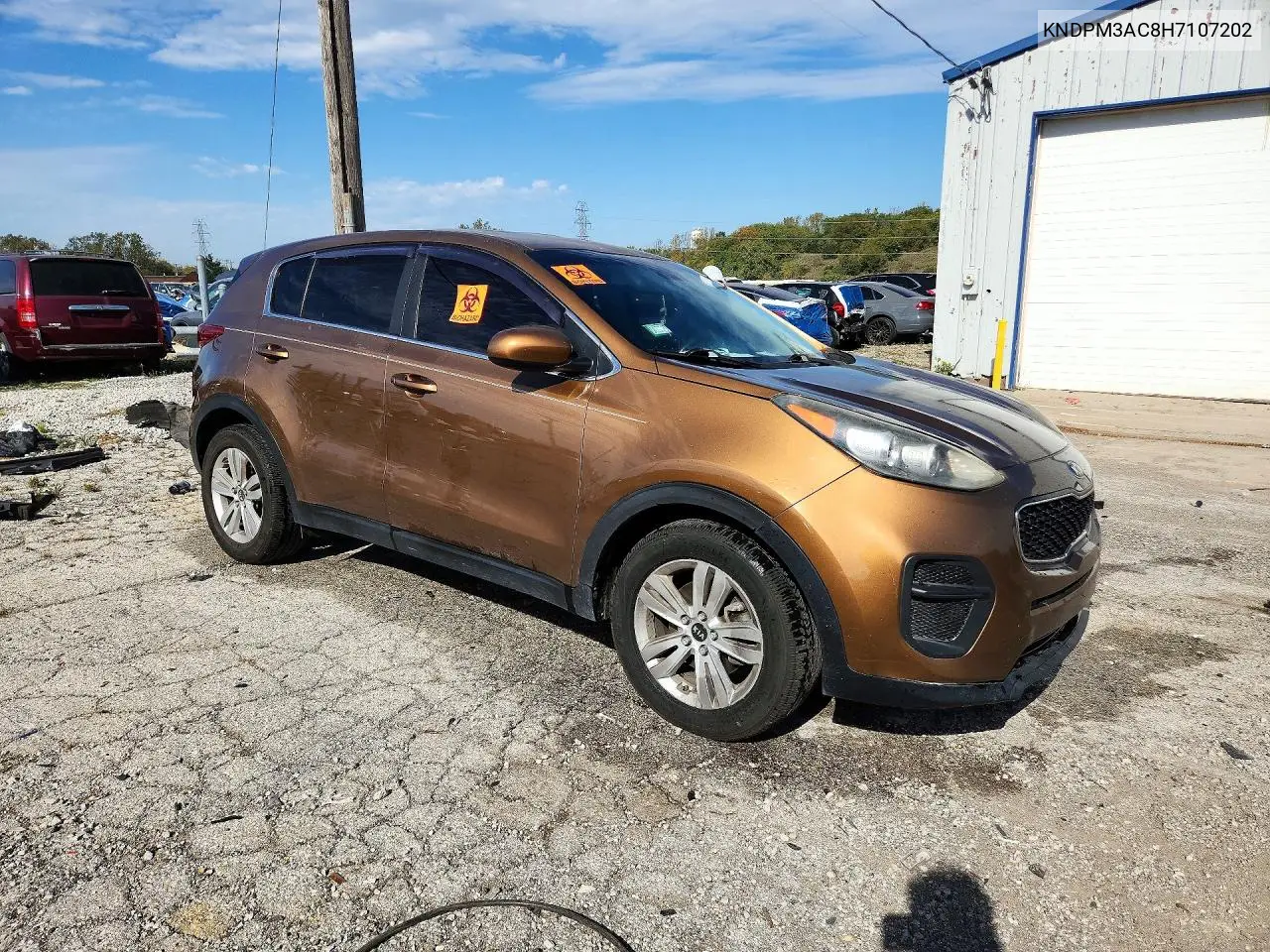 2017 KIA SPORTAGE VIN KNDPM3AC8H7107202 — фото 4