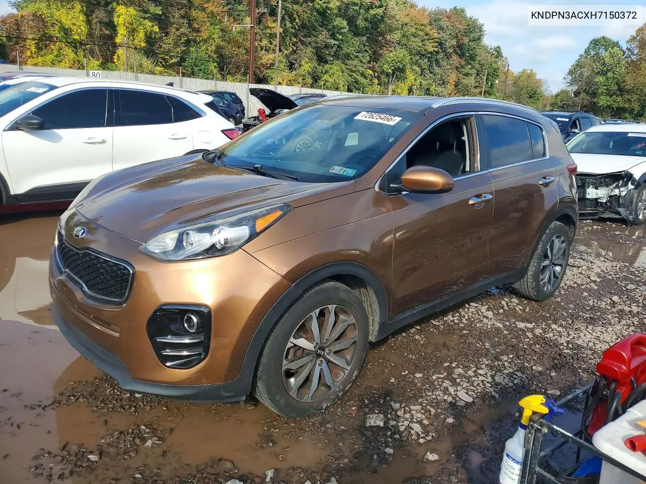 KIA SPORTAGE 2017, VIN KNDPN3ACXH7150372