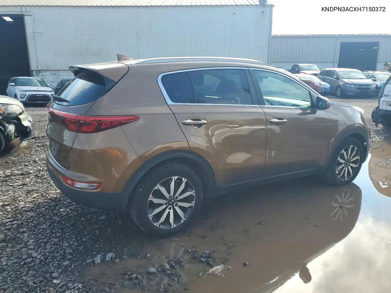 2017 KIA SPORTAGE VIN KNDPN3ACXH7150372 — фото 3