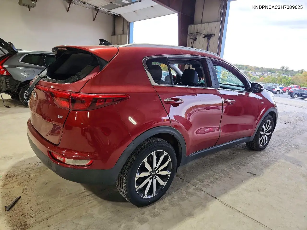 2017 KIA SPORTAGE VIN KNDPNCAC3H7089625 — фото 3