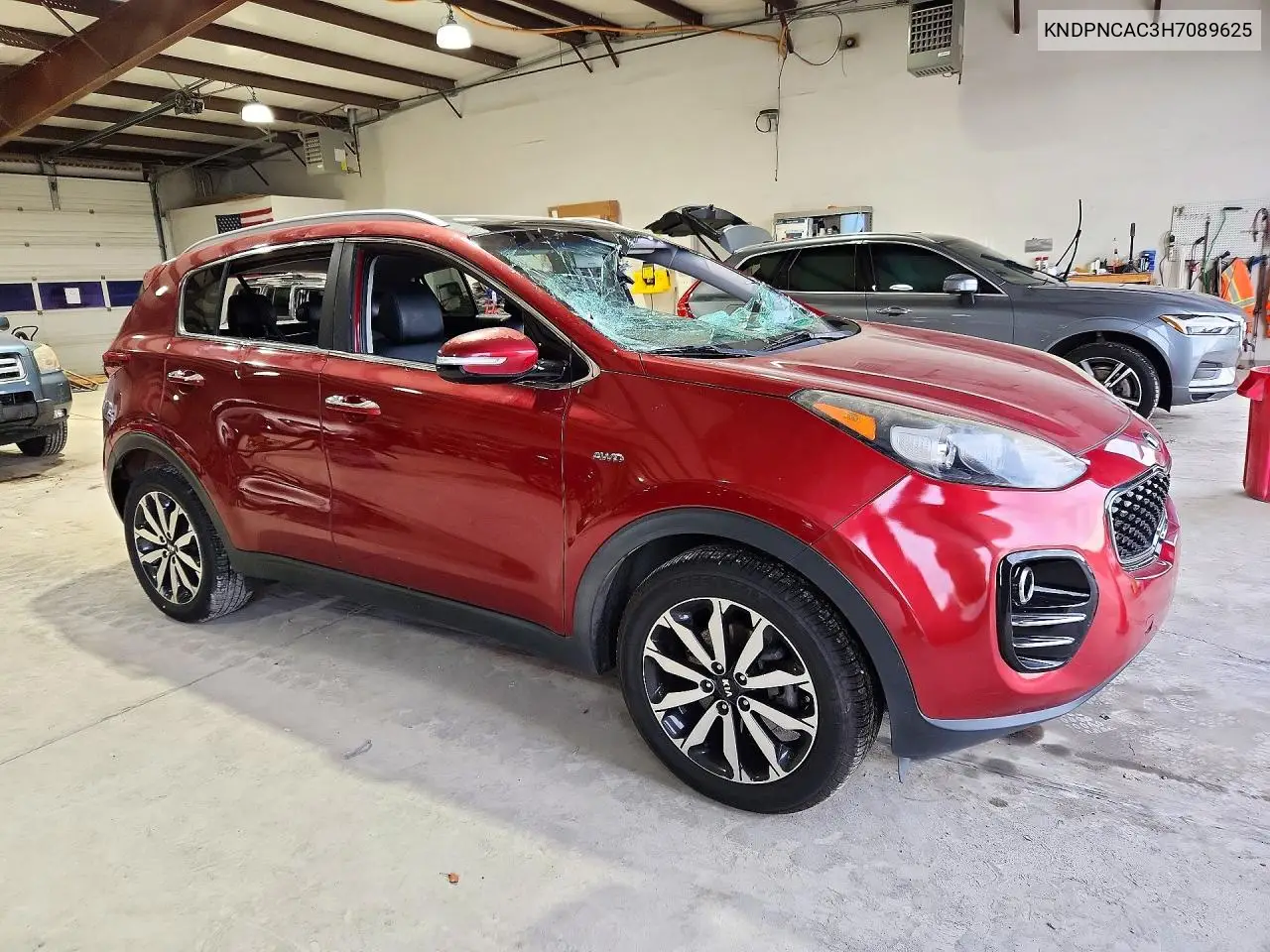 2017 KIA SPORTAGE VIN KNDPNCAC3H7089625 — фото 4