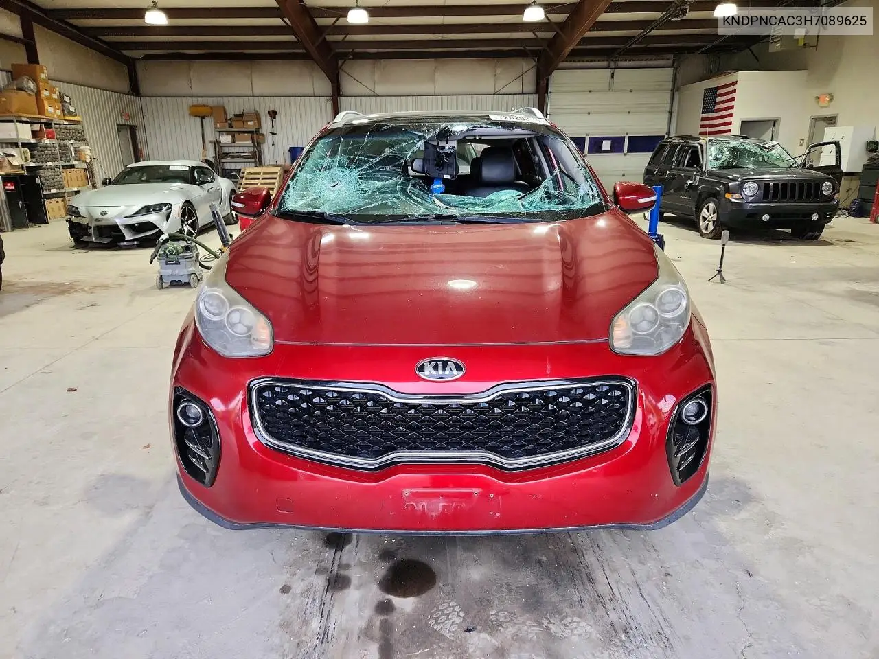 2017 KIA SPORTAGE VIN KNDPNCAC3H7089625 — фото 5