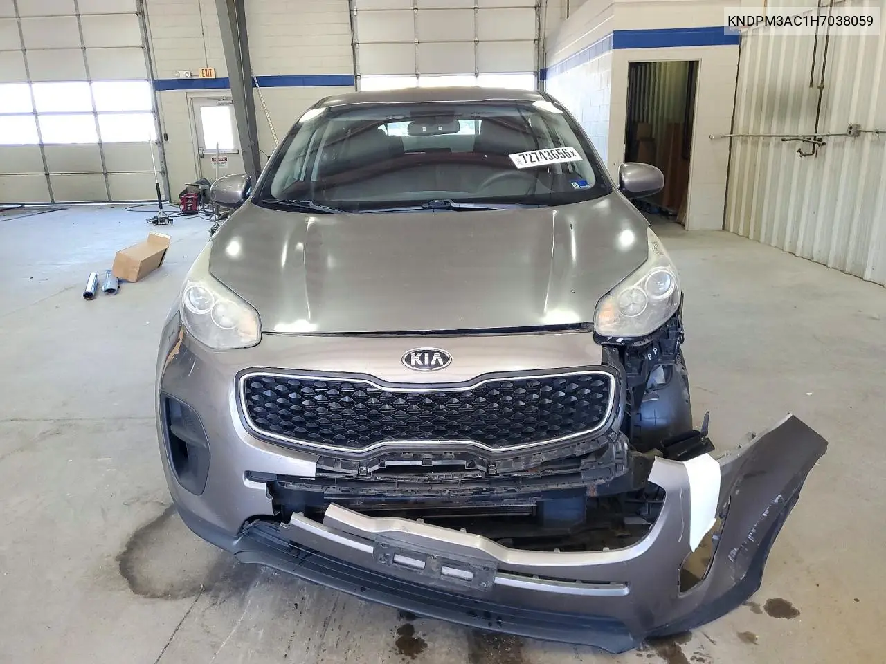 KIA SPORTAGE 2017, VIN KNDPM3AC1H7038059
