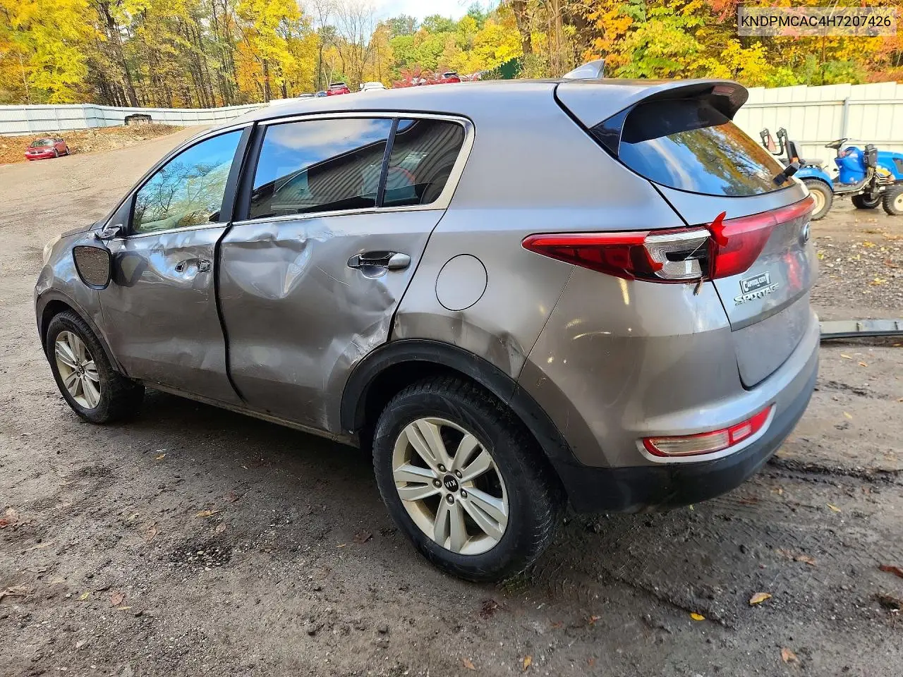 2017 KIA SPORTAGE VIN KNDPMCAC4H7207426 — фото 2