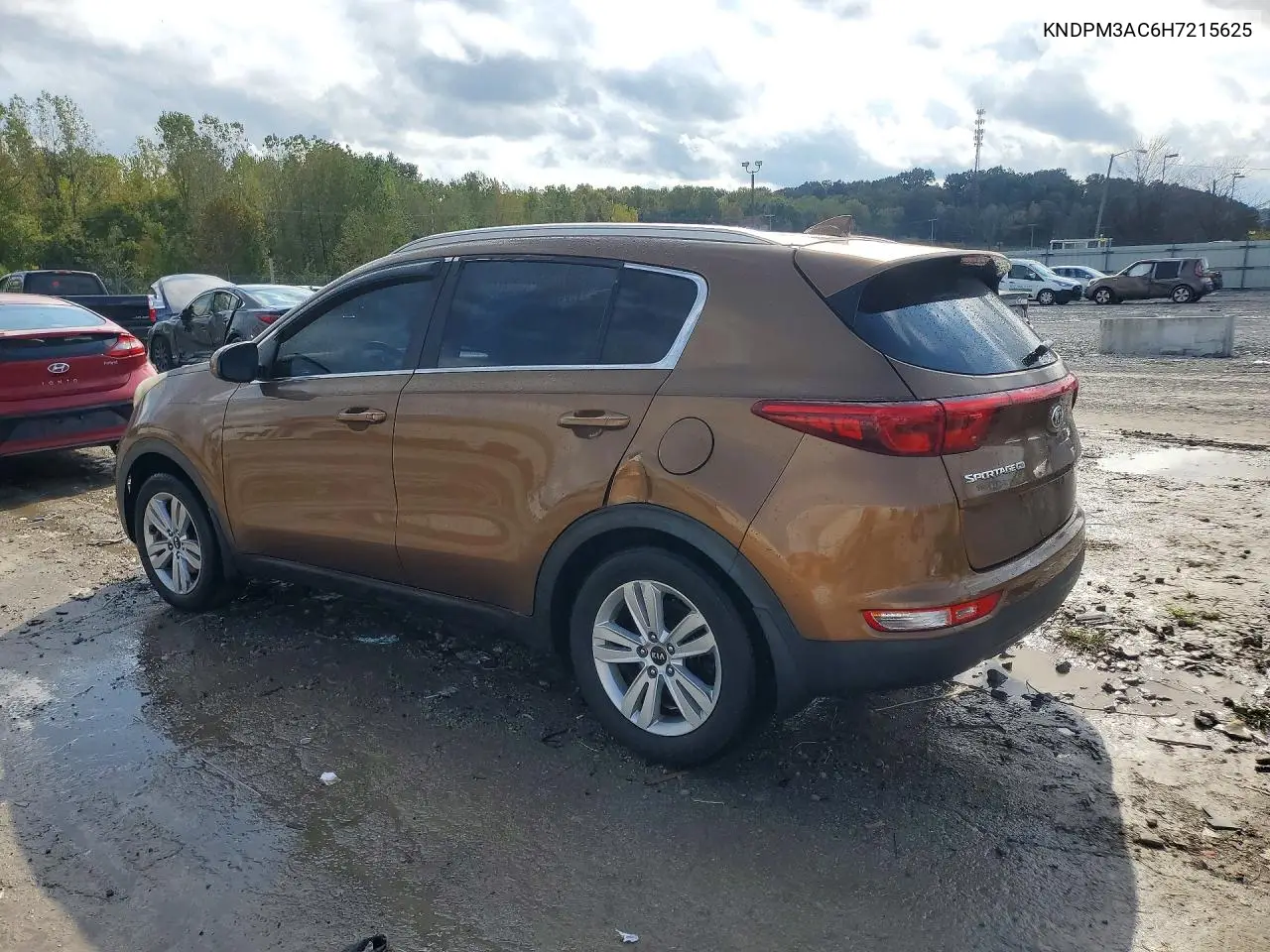 2017 KIA SPORTAGE VIN KNDPM3AC6H7215625 — фото 2