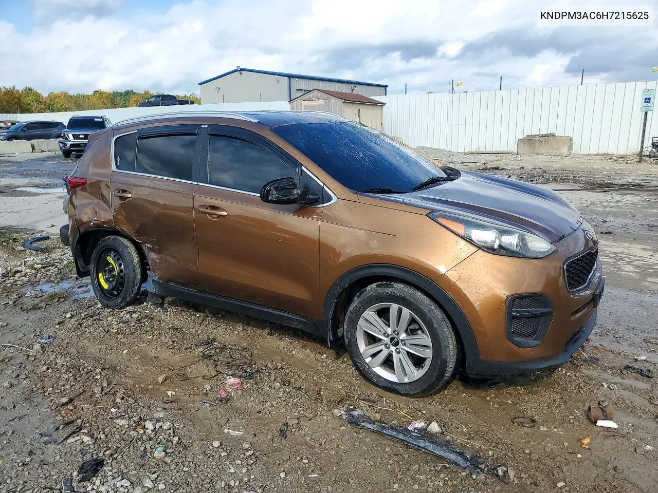 2017 KIA SPORTAGE VIN KNDPM3AC6H7215625 — фото 4