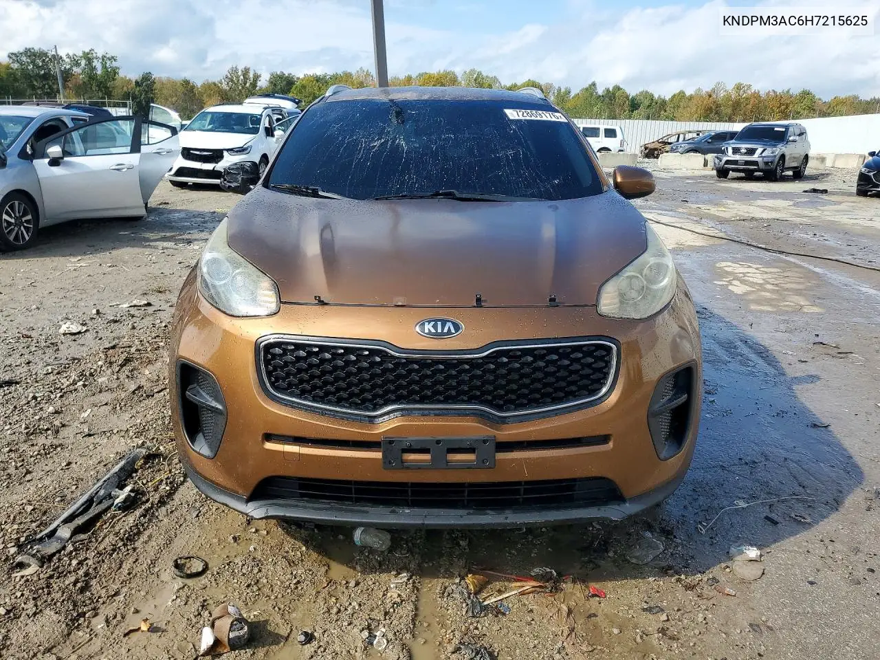 2017 KIA SPORTAGE VIN KNDPM3AC6H7215625 — фото 5