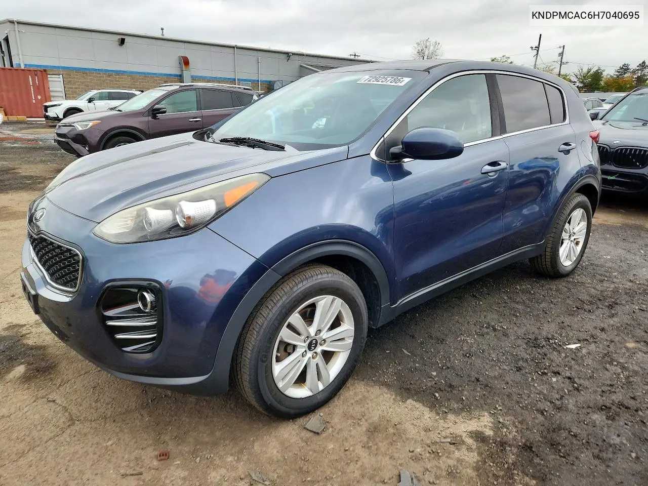 KIA SPORTAGE 2017, VIN KNDPMCAC6H7040695
