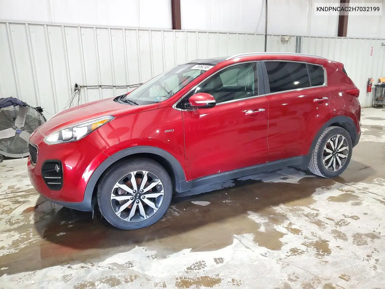 KIA SPORTAGE 2017, VIN KNDPNCAC2H7032199