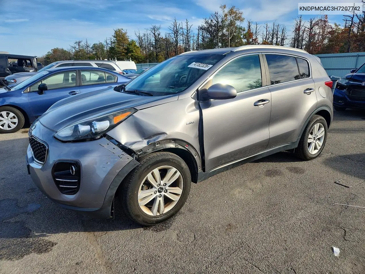 KIA SPORTAGE 2017, VIN KNDPMCAC3H7207742