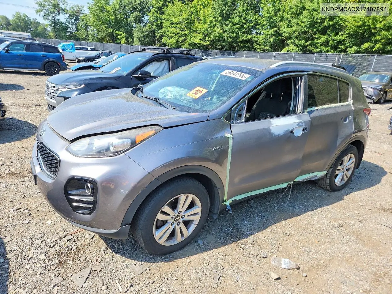 KIA SPORTAGE 2018, VIN KNDPMCACXJ7407894
