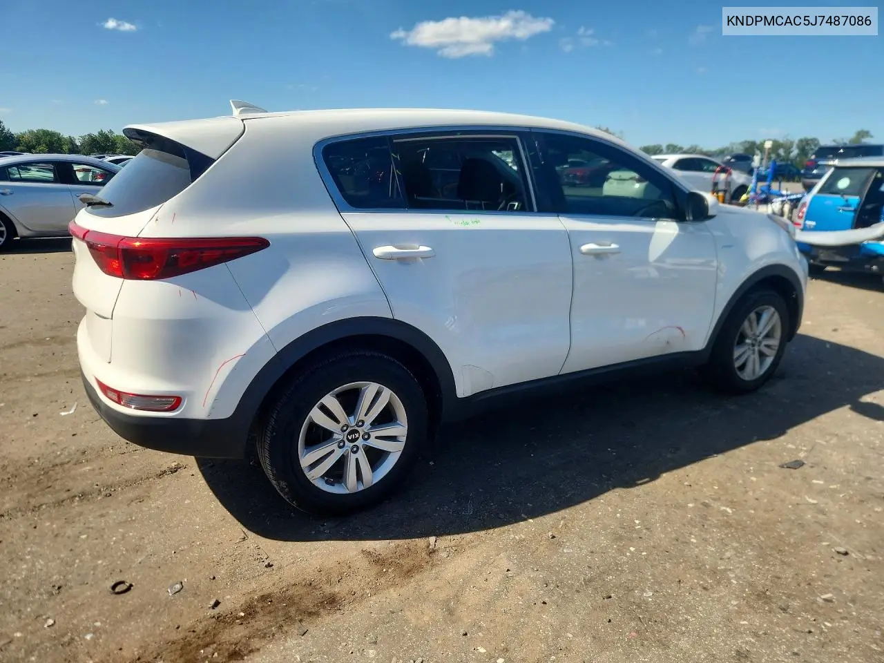 2018 KIA SPORTAGE VIN KNDPMCAC5J7487086 — фото 3