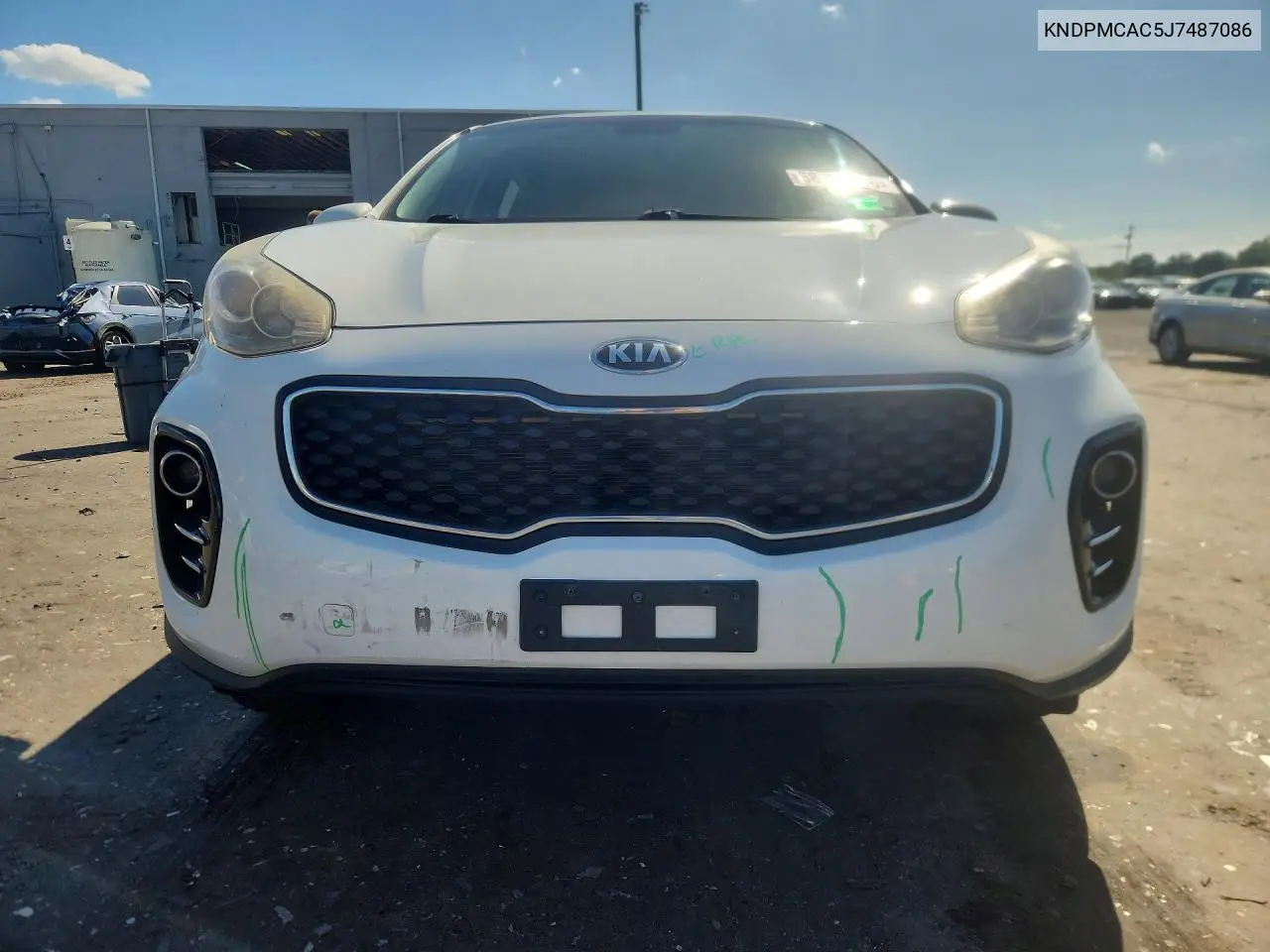 2018 KIA SPORTAGE VIN KNDPMCAC5J7487086 — фото 5