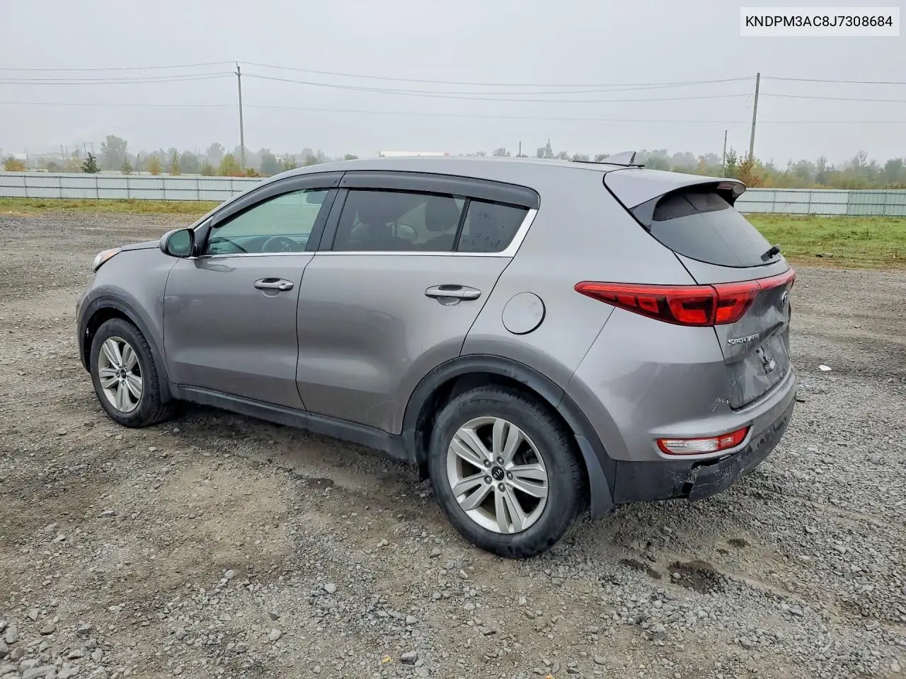 2018 KIA SPORTAGE VIN KNDPM3AC8J7308684 — фото 2