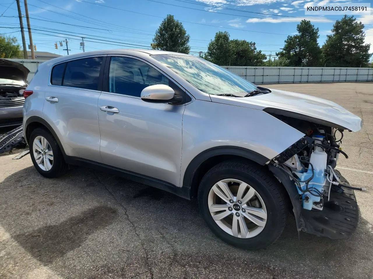 2018 KIA SPORTAGE VIN KNDPM3AC0J7458191 — фото 4