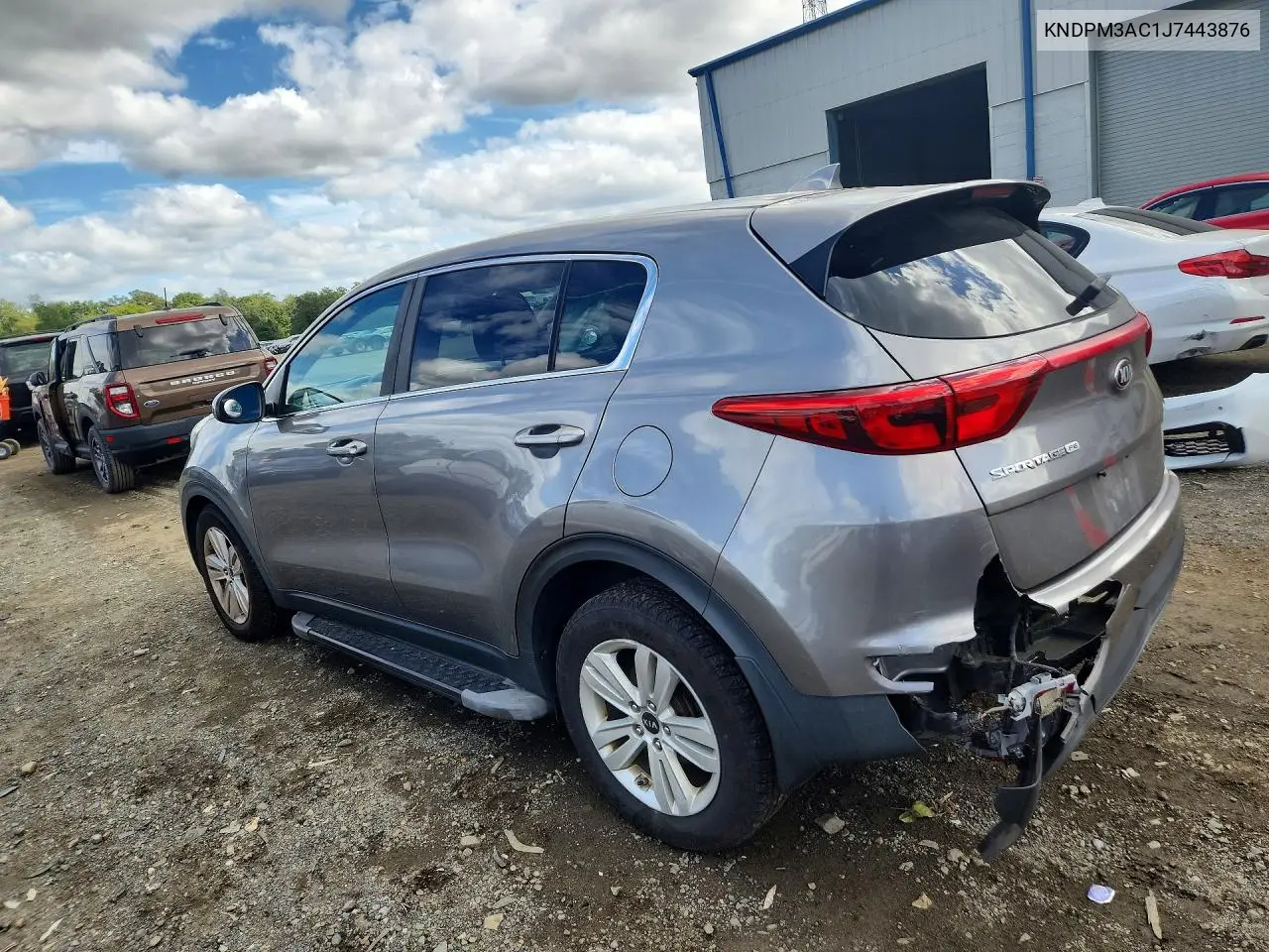 2018 KIA SPORTAGE VIN KNDPM3AC1J7443876 — фото 2
