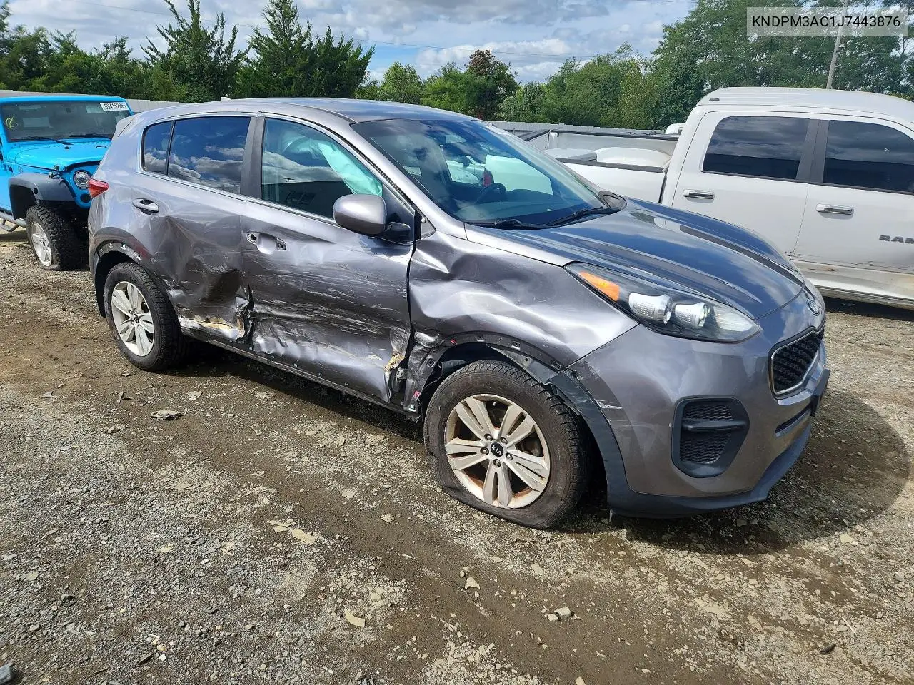 2018 KIA SPORTAGE VIN KNDPM3AC1J7443876 — фото 4
