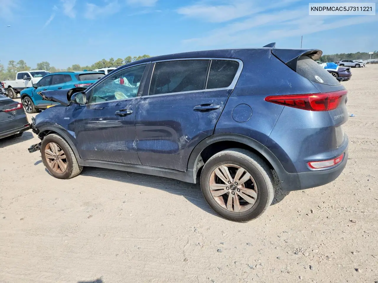 2018 KIA SPORTAGE VIN KNDPMCAC5J7311221 — фото 2