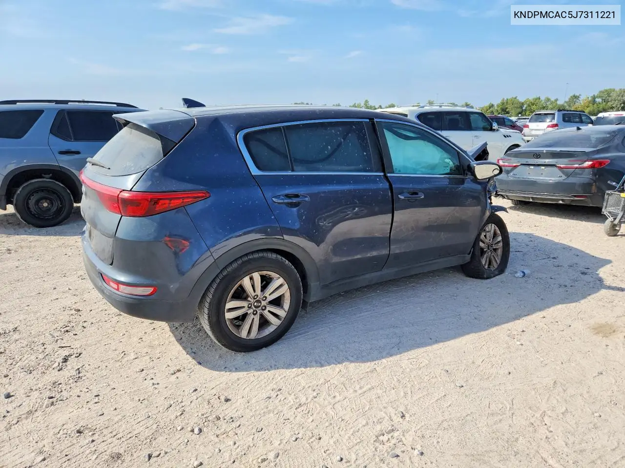 2018 KIA SPORTAGE VIN KNDPMCAC5J7311221 — фото 3