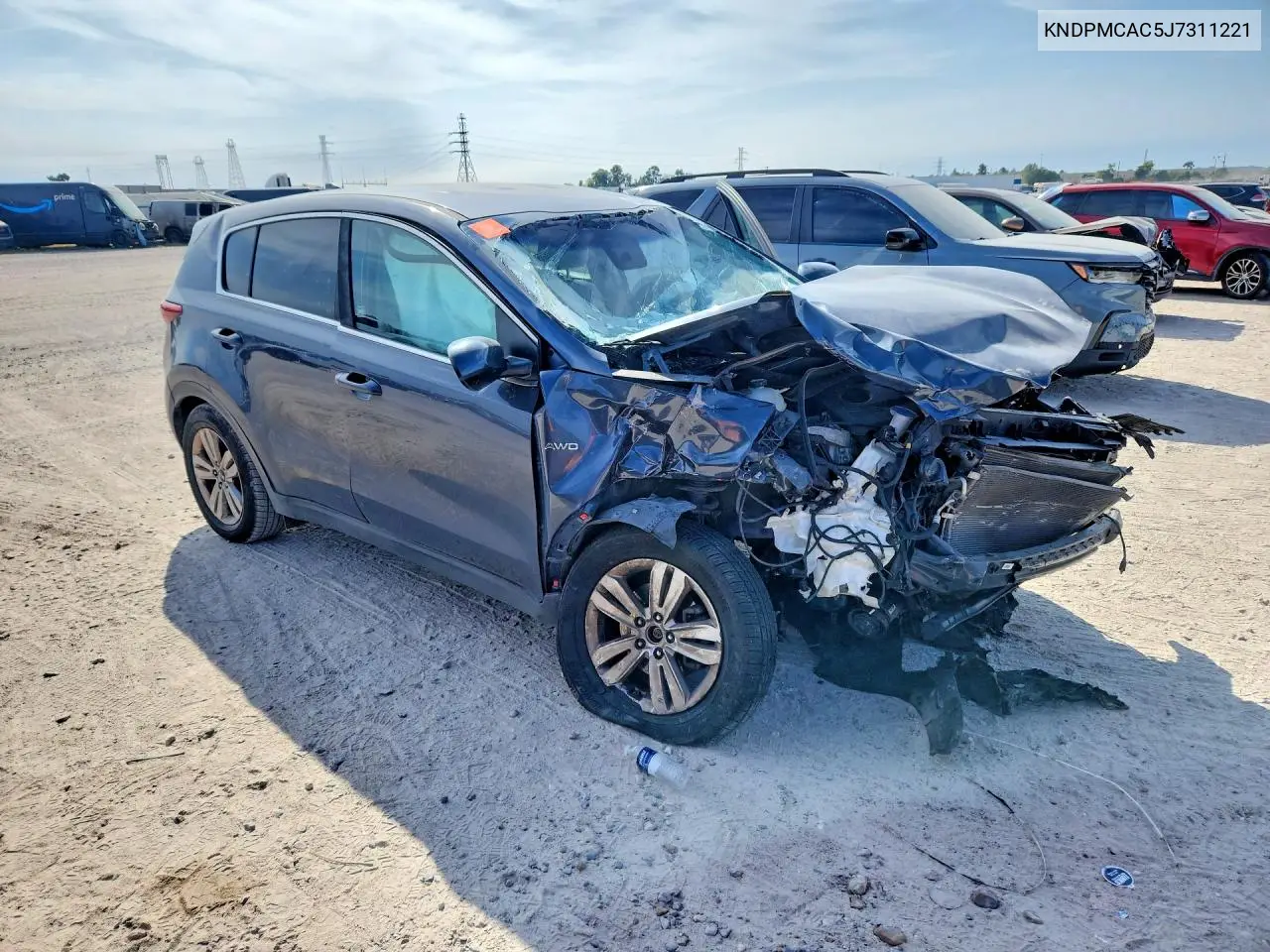2018 KIA SPORTAGE VIN KNDPMCAC5J7311221 — фото 4