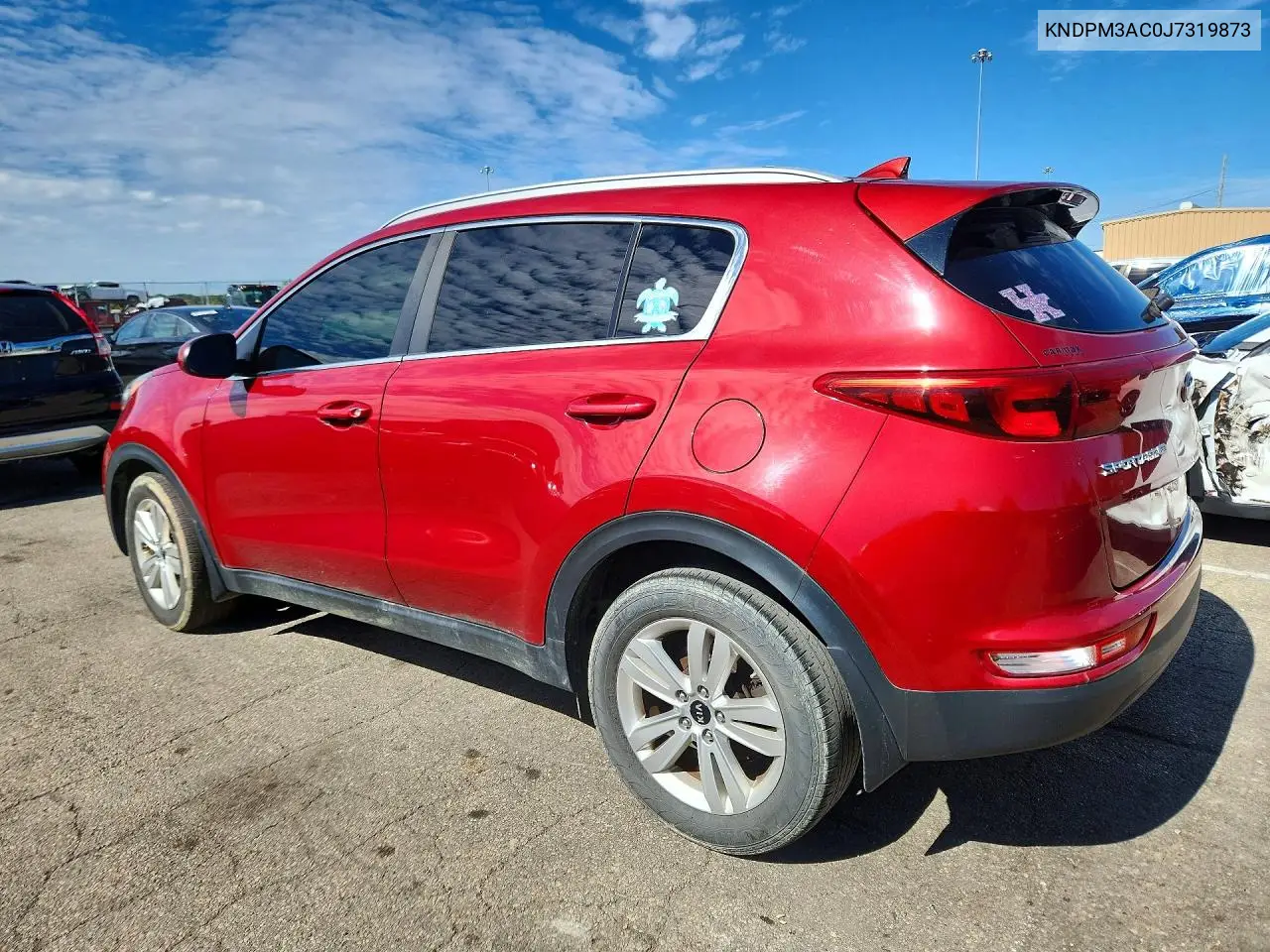 2018 KIA SPORTAGE VIN KNDPM3AC0J7319873 — фото 2