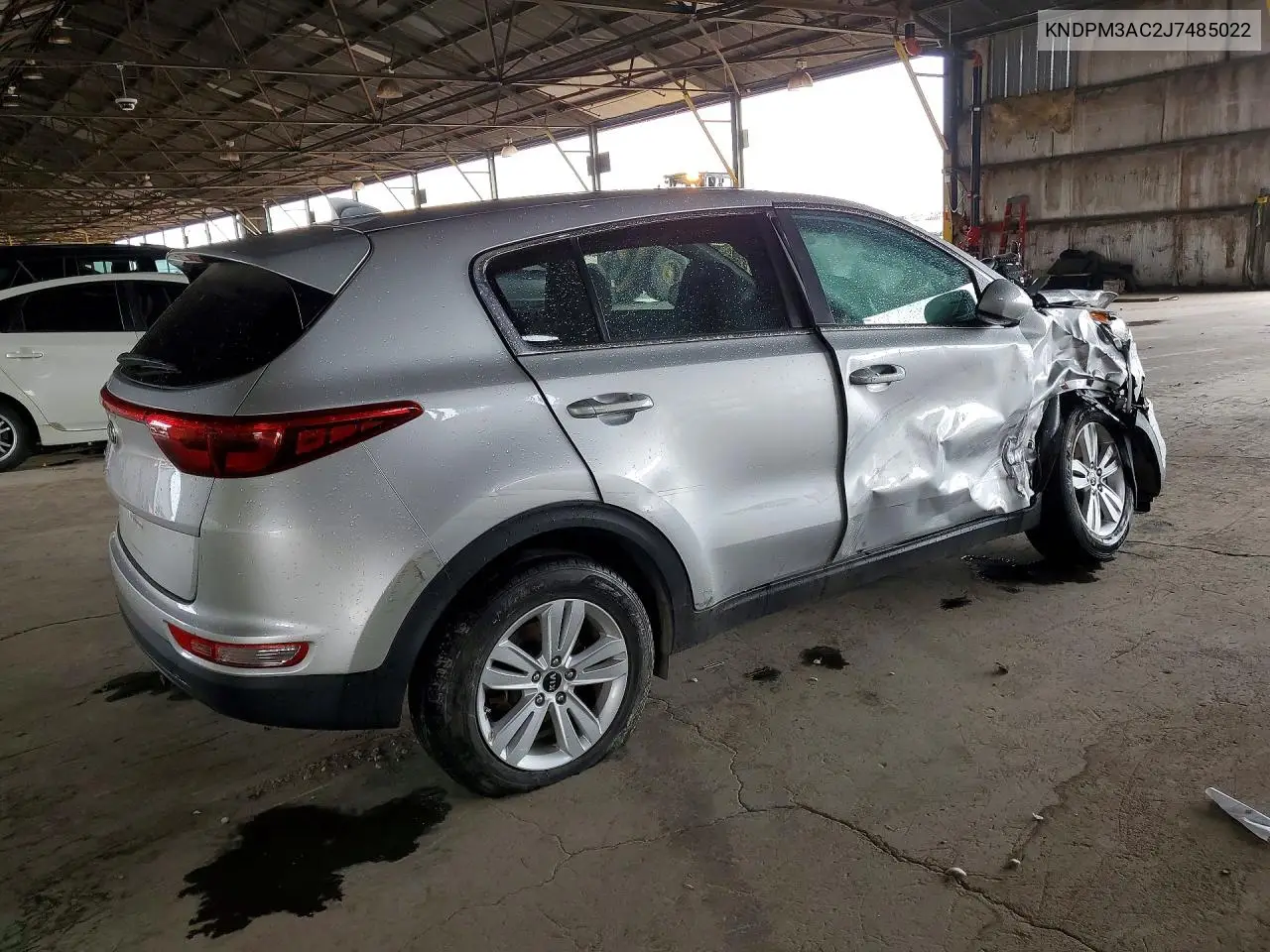2018 KIA SPORTAGE VIN KNDPM3AC2J7485022 — фото 3