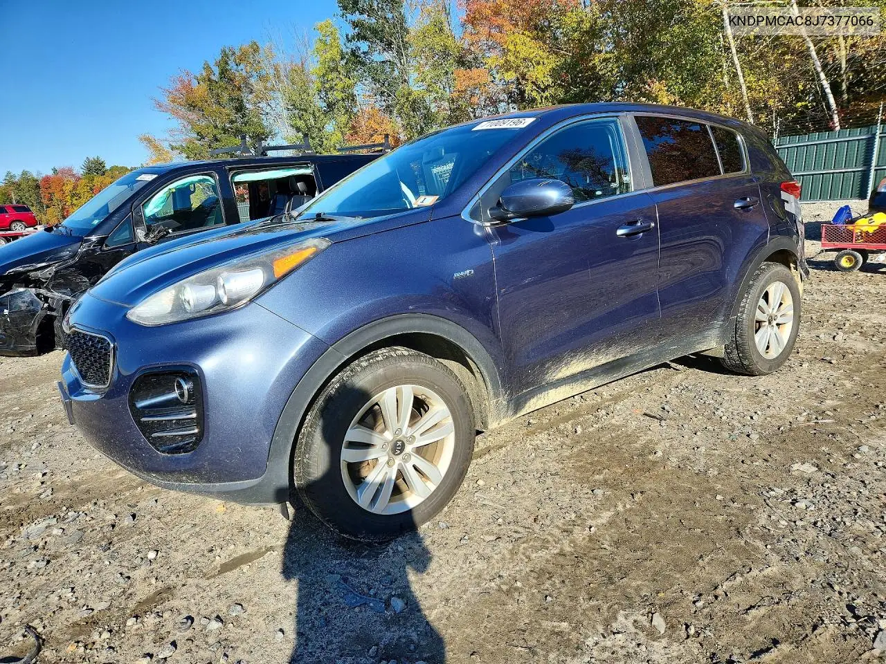 KIA SPORTAGE 2018, VIN KNDPMCAC8J7377066
