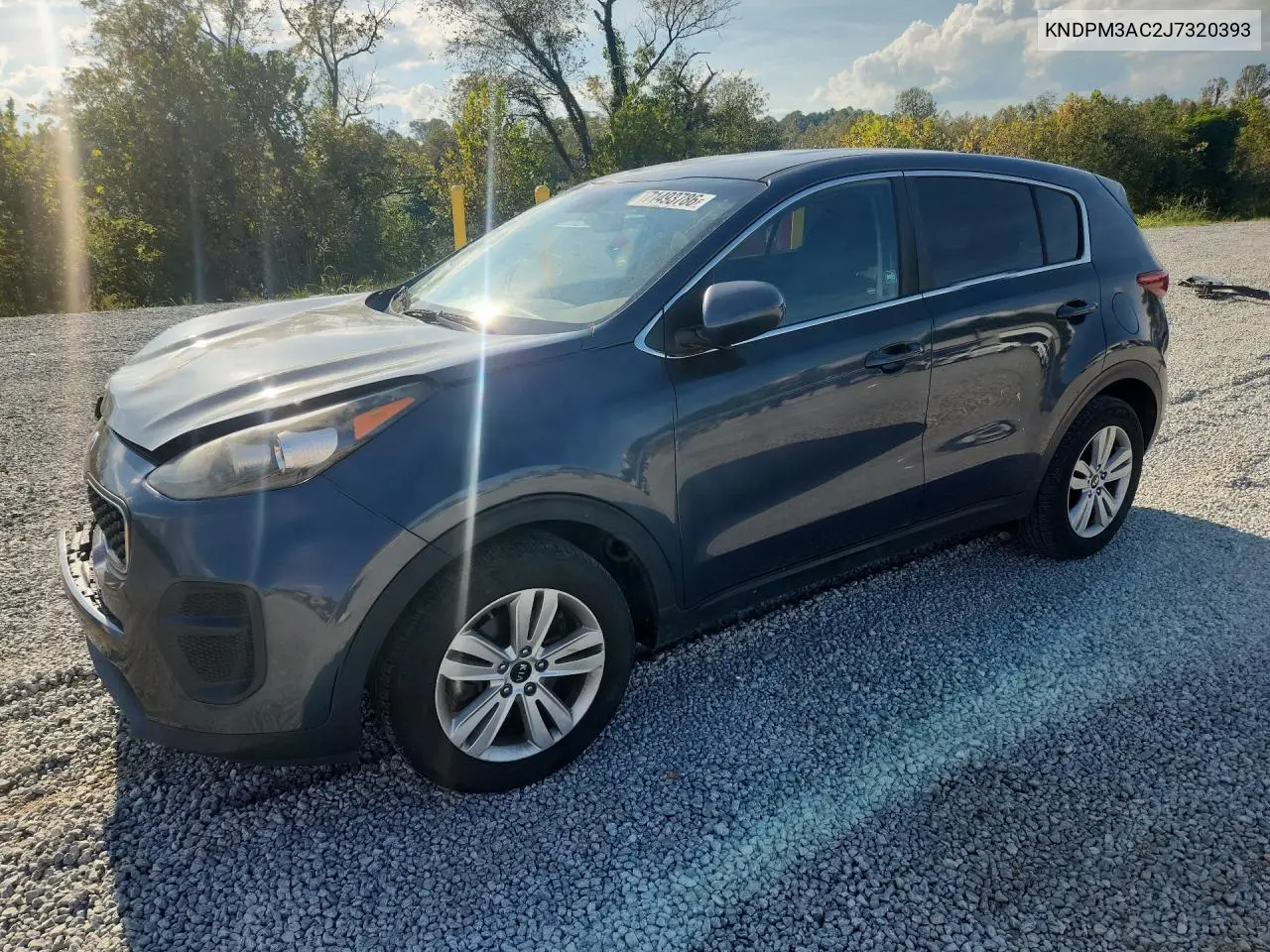 KIA SPORTAGE 2018, VIN KNDPM3AC2J7320393