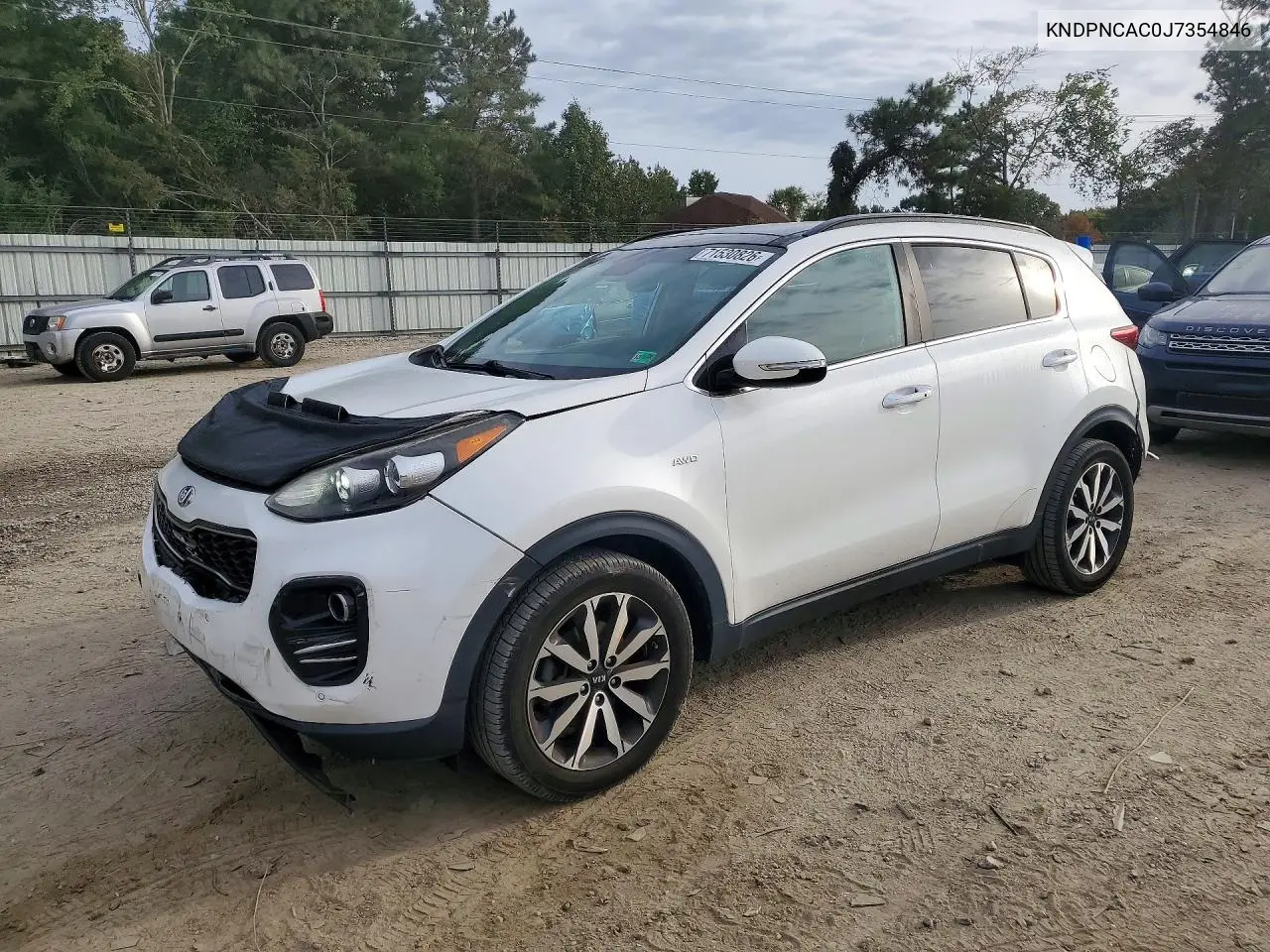 KIA SPORTAGE 2018, VIN KNDPNCAC0J7354846
