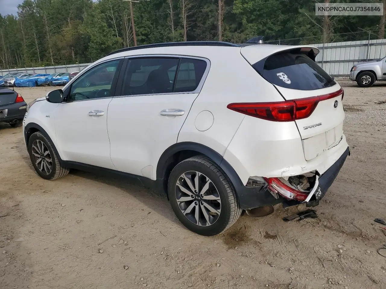 2018 KIA SPORTAGE VIN KNDPNCAC0J7354846 — фото 2