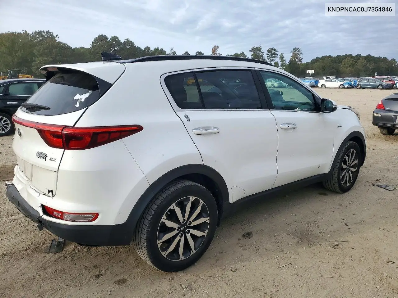 2018 KIA SPORTAGE VIN KNDPNCAC0J7354846 — фото 3