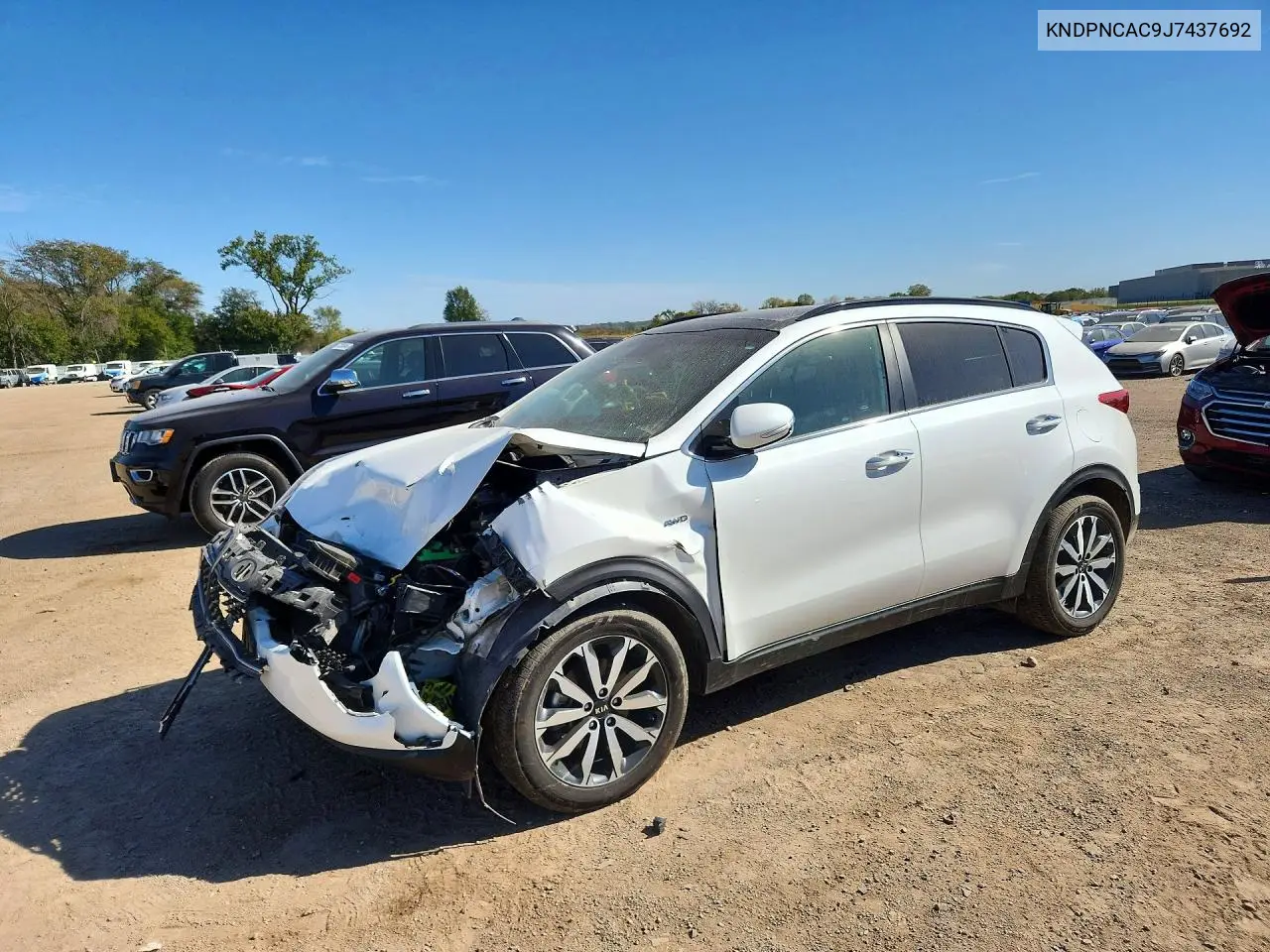 KIA SPORTAGE 2018, VIN KNDPNCAC9J7437692