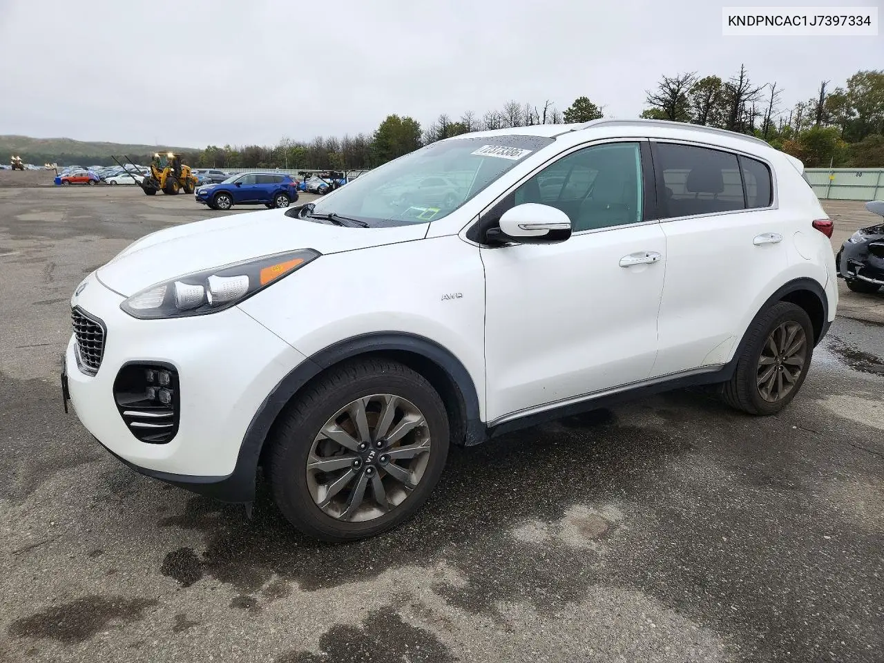 KIA SPORTAGE 2018, VIN KNDPNCAC1J7397334