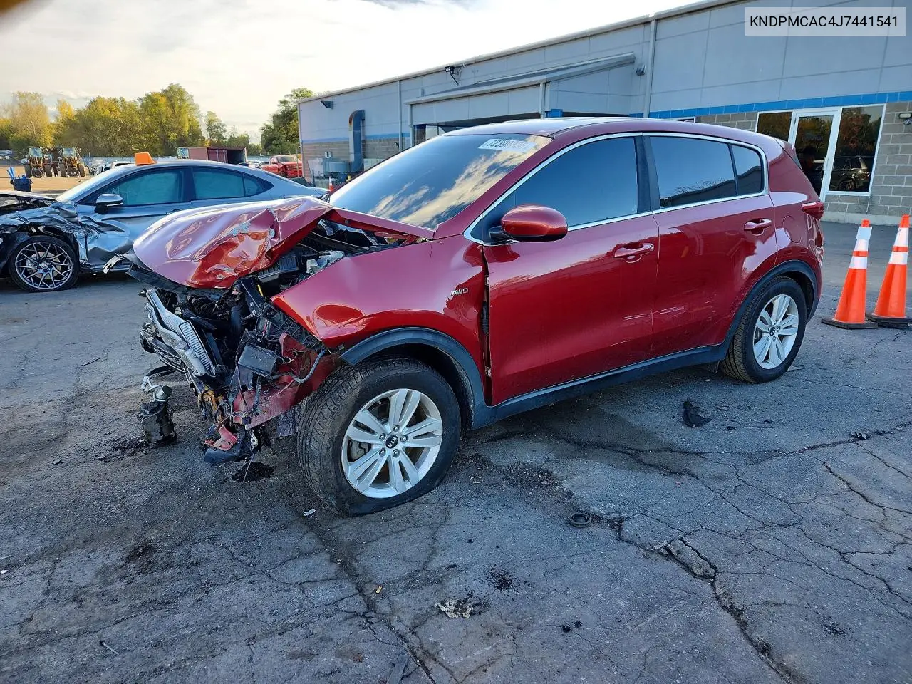 KIA SPORTAGE 2018, VIN KNDPMCAC4J7441541