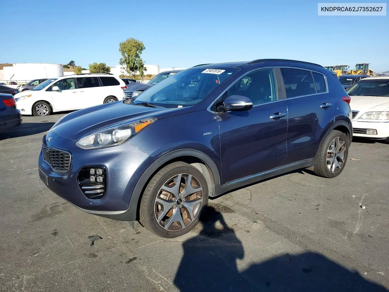 KIA SPORTAGE 2018, VIN KNDPRCA62J7352627