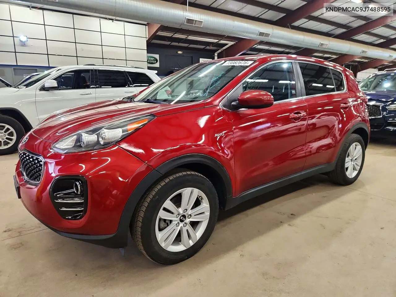 KIA SPORTAGE 2018, VIN KNDPMCAC9J7488595