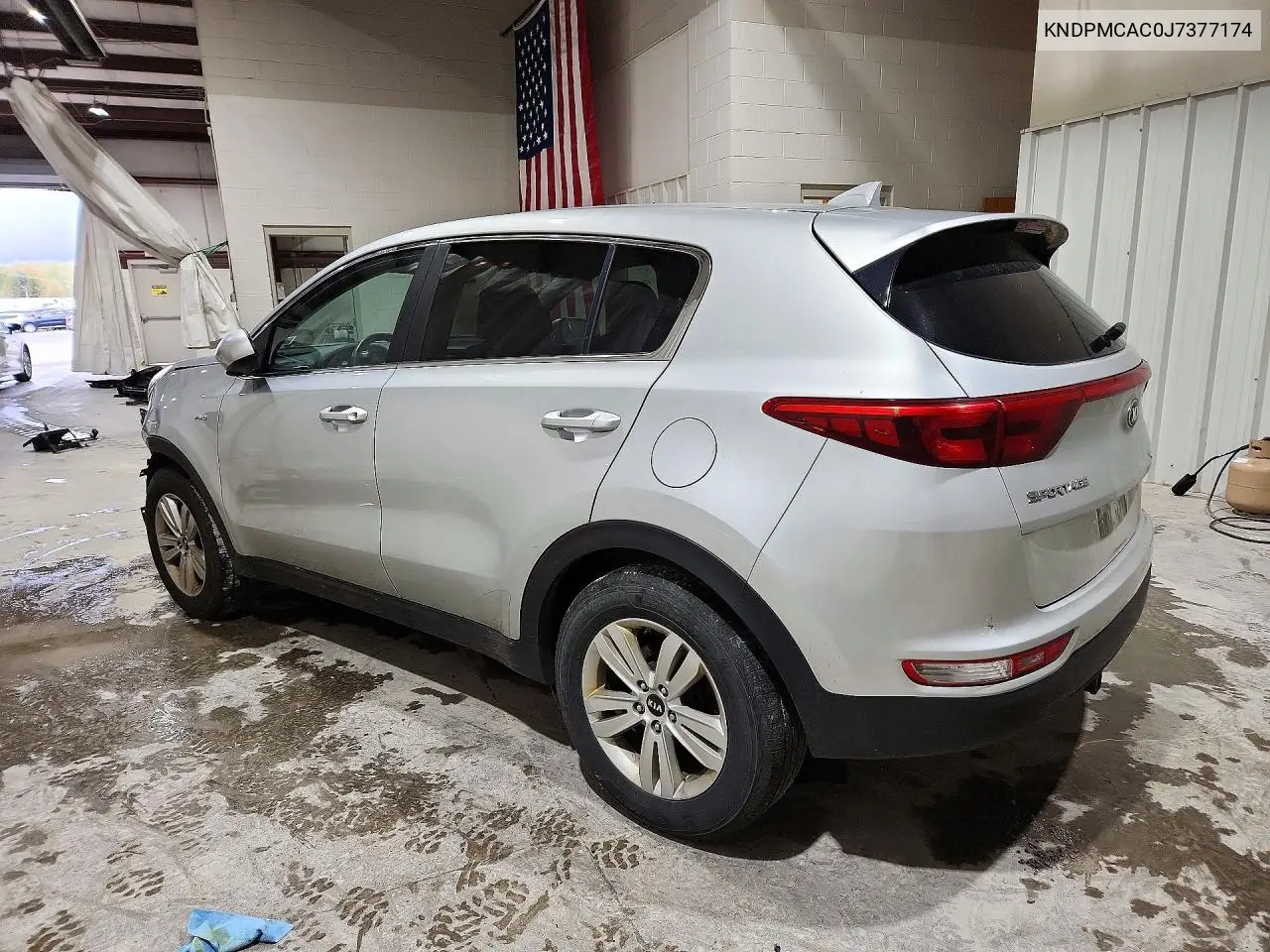 2018 KIA SPORTAGE VIN KNDPMCAC0J7377174 — фото 2