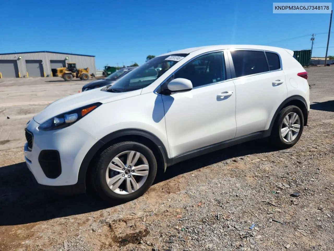 KIA SPORTAGE 2018, VIN KNDPM3AC6J7348178