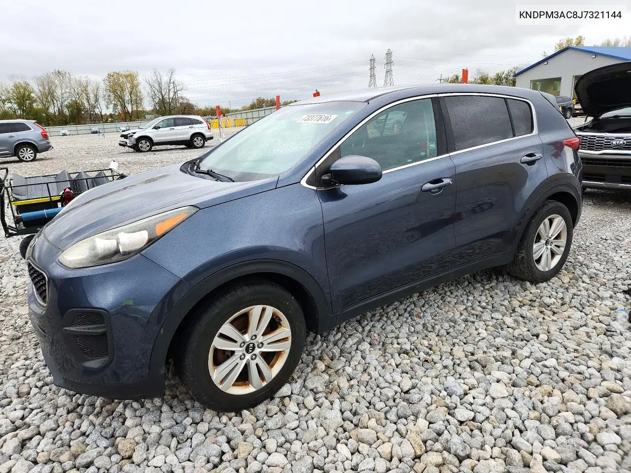 KIA SPORTAGE 2018, VIN KNDPM3AC8J7321144