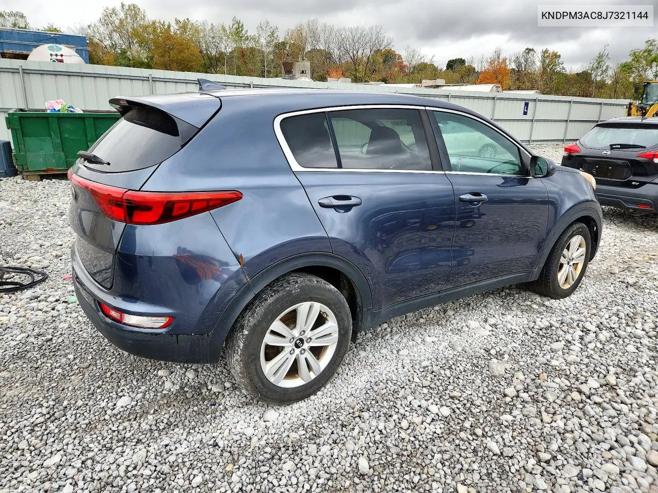 2018 KIA SPORTAGE VIN KNDPM3AC8J7321144 — фото 3