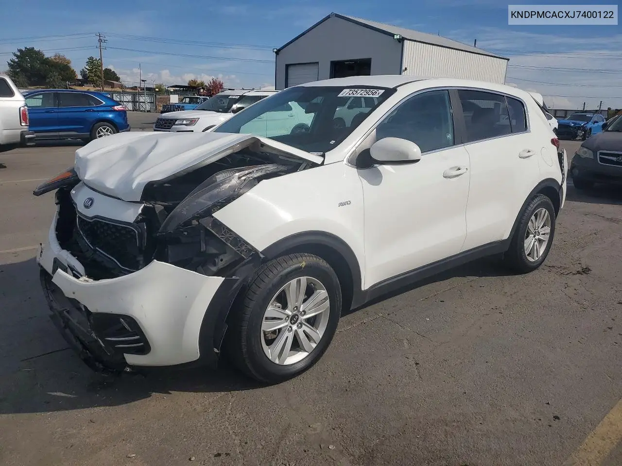 KIA SPORTAGE 2018, VIN KNDPMCACXJ7400122