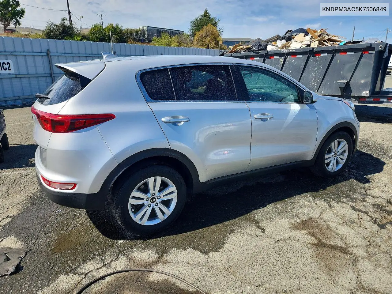 2019 KIA SPORTAGE VIN KNDPM3AC5K7506849 — фото 3