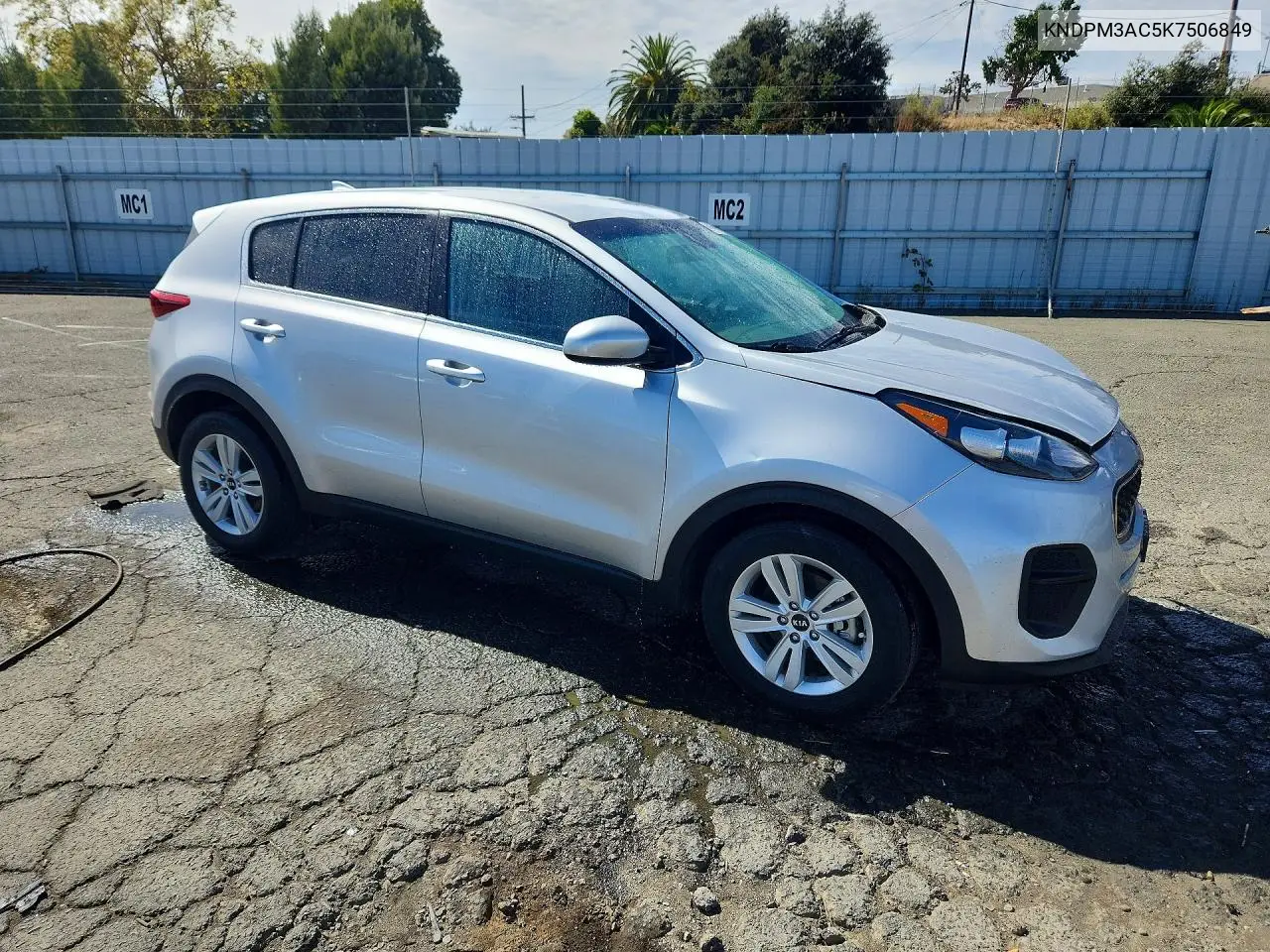 2019 KIA SPORTAGE VIN KNDPM3AC5K7506849 — фото 4