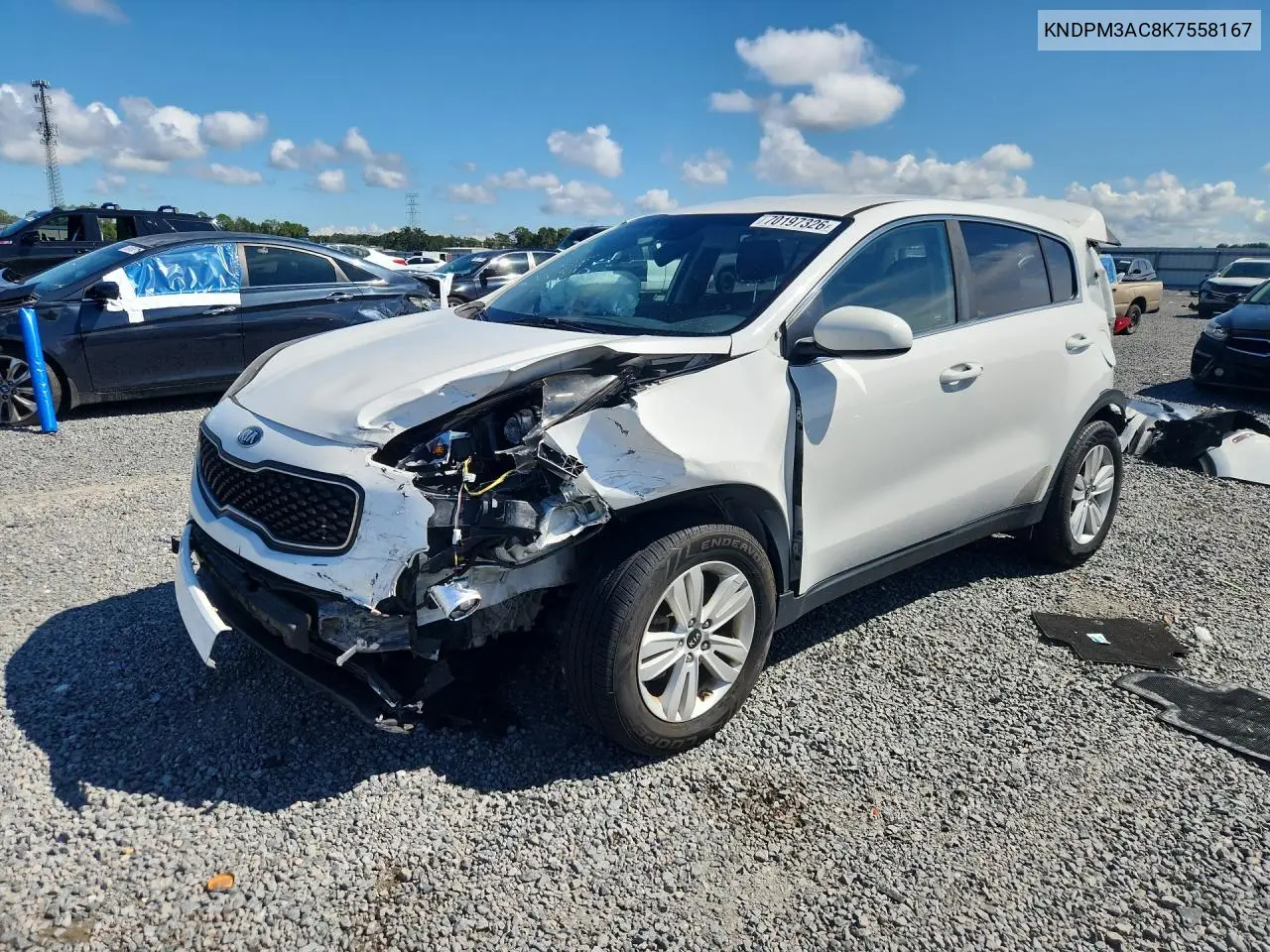 KIA SPORTAGE 2019, VIN KNDPM3AC8K7558167